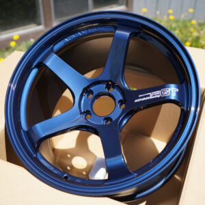 advan gt beyond wheel (concave 3) 18x9.5 / offset +38 / 5x120 (racing titanium blue)