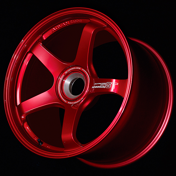 advan gt wheel for porsche 19x9.0 / offset +46 / center lock (racing candy red) advan gt wheel for porsche 19x9.0 / offset +46 / center lock (racing candy red)