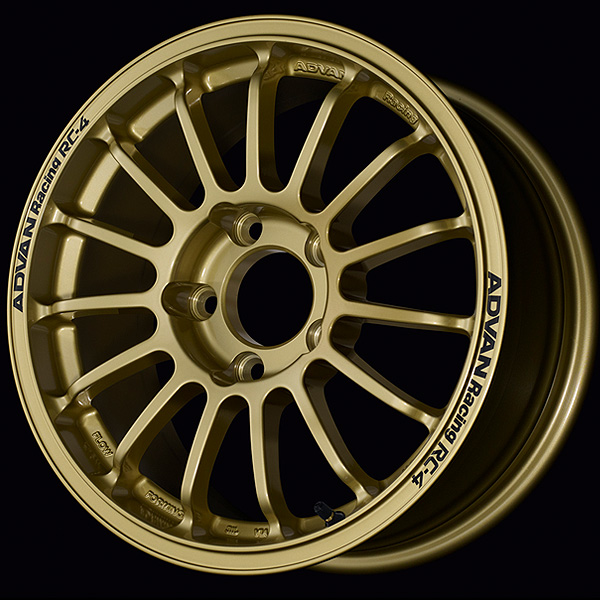 advan rc 4 wheel 15x6.0 / offset +40 / 4x100 (rally gold) advan rc 4 wheel 15x6.0 / offset +40 / 4x100 (rally gold)