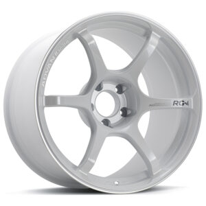 advan rg 4 wheel (gtr face) 17x9.0 / offset +35 / 5x114.3 (racing white metallic & ring)