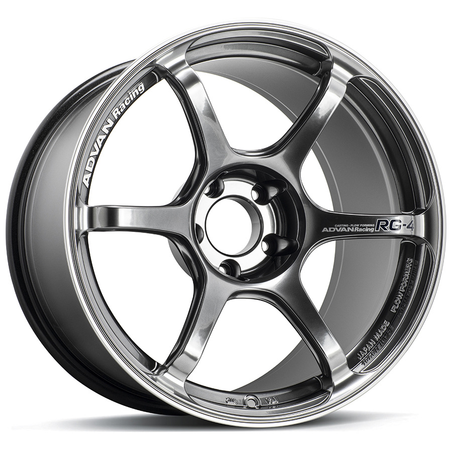 advan rg 4 wheel (gtr face) 18x9.0 / offset +35 / 5x114.3 (racing hyper black & ring) advan rg 4 wheel (gtr face) 18x9.0 / offset +35 / 5x114.3 (racing hyper black & ring)