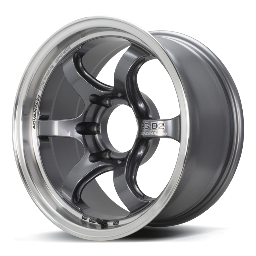 advan rg d2 truck wheel 17x8.0 / offset +20 / 6x139.7 (machining & racing gunmetallic) advan rg d2 truck wheel 17x8.0 / offset +20 / 6x139.7 (machining & racing gunmetallic)