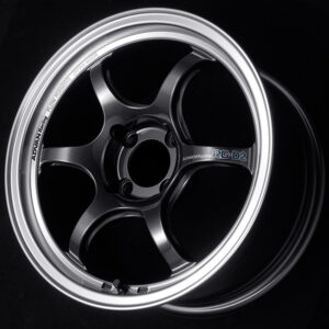 advan rg d2 wheel (gtr face) 16x7.0 / offset +42 / 4x100 (machining & black gunmetallic)