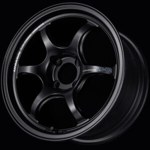 advan rg d2 wheel (gtr face) 17x7.0 / offset +42 / 4x100 (semi gloss black)