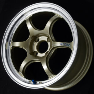 advan rg d2 wheel (std face) 16x5.5 / offset +42 / 4x100 (machining & champagne gold)