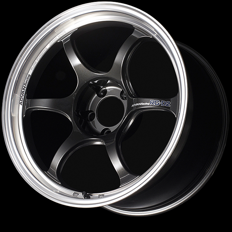 advan rg d2 wheel (std face) 18x8.0 / offset +44 / 5x114.3 (machining & black gunmetallic) advan rg d2 wheel (std face) 18x8.0 / offset +44 / 5x114.3 (machining & black gunmetallic)