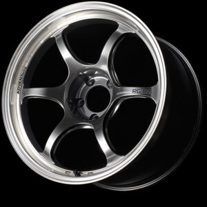 advan rg d2 wheel (std face) 18x8.5 / offset +45 / 5x114.3 (machining & racing hyper black)