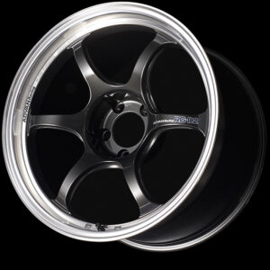 advan rg d2 wheel (super gtr face) 18x9.5 / offset +40 / 5x100 (machining & black gunmetallic)