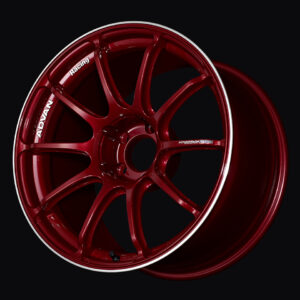 advan rsiii wheel 18x9.0 / offset +25 / 5x114.3 (racing candy red & ring)