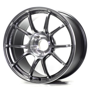 advan rziii wheel (gtr face) 18x8.5 / offset +45 / 5x112 (hyper platinum black & diamond cut)