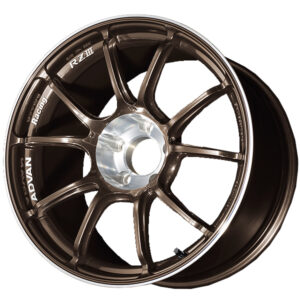 advan rziii wheel (s gtr face) 18x9.5 / offset +45 / 5x114.3 (umber bronze metallic & diamond cut)