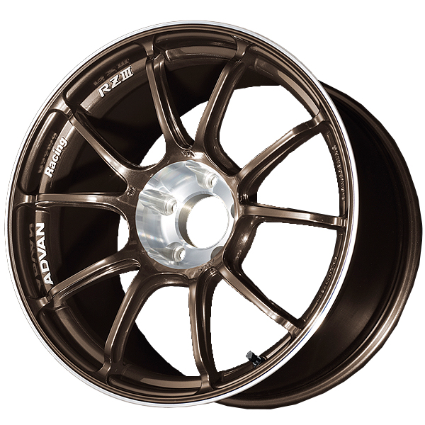 advan rziii wheel (std face) 18x7.5 / offset +47 / 5x114.3 (umber bronze metallic & diamond cut) advan rziii wheel (std face) 18x7.5 / offset +47 / 5x114.3 (umber bronze metallic & diamond cut)