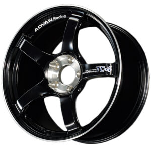 advan tc 4 special edition wheel 18x10.5 / offset +15 / 5x114.3 (racing gloss black & diamond cut)