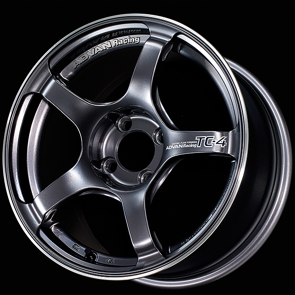 advan tc 4 wheel 15x6.0 / offset +45 / 4x100 (racing gun metallic & ring) advan tc 4 wheel 15x6.0 / offset +45 / 4x100 (racing gun metallic & ring)