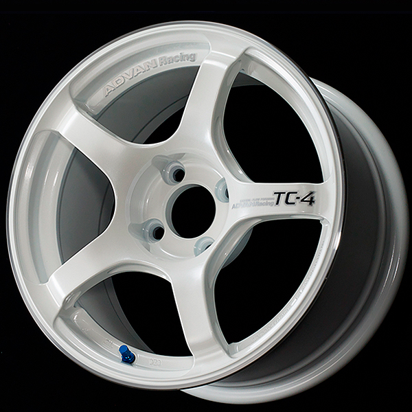 advan tc 4 wheel 15x6.0 / offset +45 / 4x100 (racing white metallic & ring) advan tc 4 wheel 15x6.0 / offset +45 / 4x100 (racing white metallic & ring)