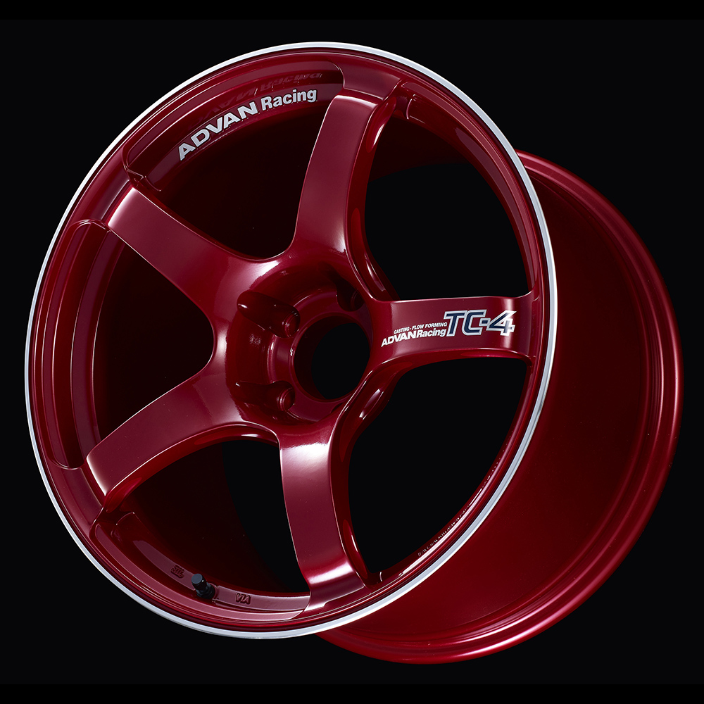 advan tc 4 wheel 18x7.5 / offset +48 / 5x112 (racing candy red & ring) advan tc 4 wheel 18x7.5 / offset +48 / 5x112 (racing candy red & ring)