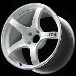 advan tc 4 wheel 18x8.5 / offset +45 / 5x114.3 (racing white metallic & ring)
