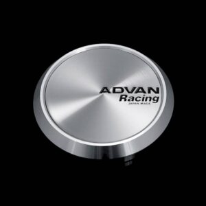advan center cap flat cap (platinum silver) 63mm