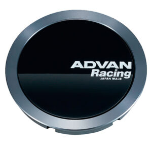 advan center cap full flat cap (gloss black / hyper black ring) 73mm