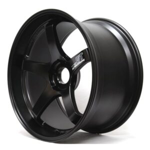 advan gt 18x9.5 +22 5 114.3 semi gloss black wheel